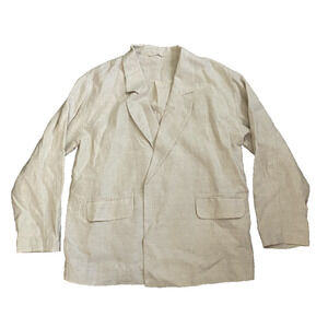 & Other Stories x Los Angeles Atelier Womens Linen Blazer Size 10 Designer Chic